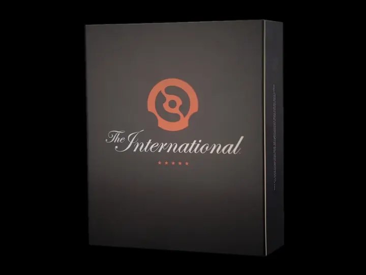 Внешняя коробка коллекционной Эгиды The International 2026